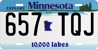MN license plate 657TQJ