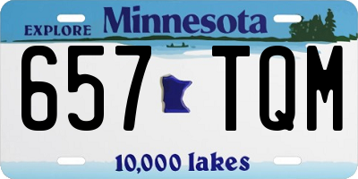 MN license plate 657TQM