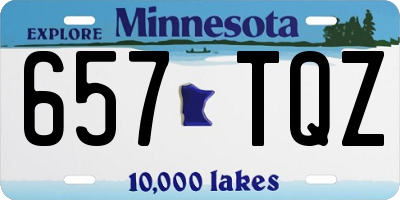 MN license plate 657TQZ