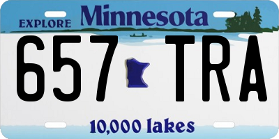 MN license plate 657TRA