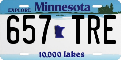 MN license plate 657TRE
