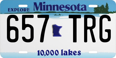 MN license plate 657TRG