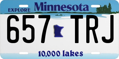 MN license plate 657TRJ