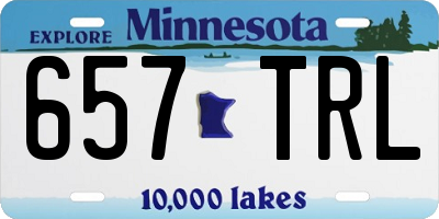 MN license plate 657TRL