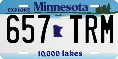MN license plate 657TRM
