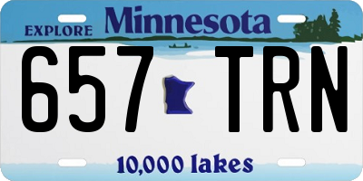 MN license plate 657TRN