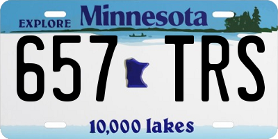 MN license plate 657TRS
