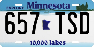 MN license plate 657TSD