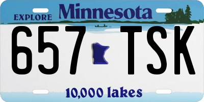 MN license plate 657TSK
