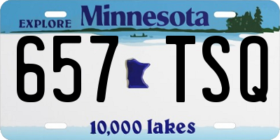 MN license plate 657TSQ