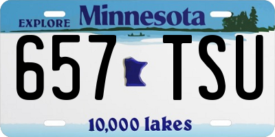MN license plate 657TSU