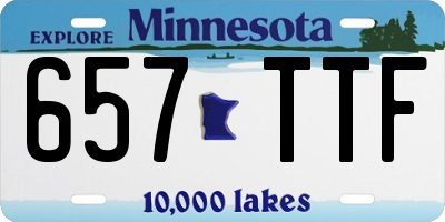 MN license plate 657TTF