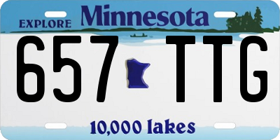 MN license plate 657TTG