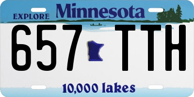 MN license plate 657TTH