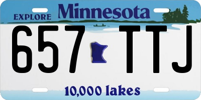 MN license plate 657TTJ