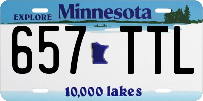 MN license plate 657TTL