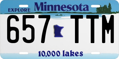 MN license plate 657TTM