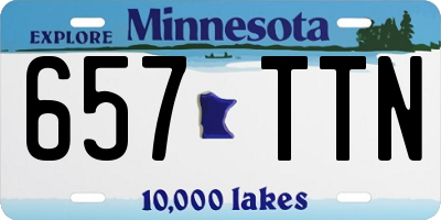 MN license plate 657TTN