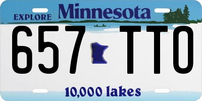 MN license plate 657TTO