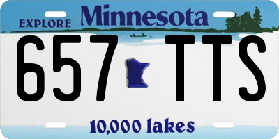 MN license plate 657TTS