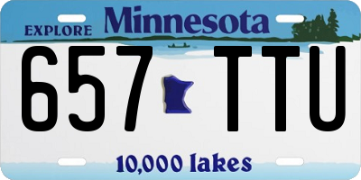 MN license plate 657TTU