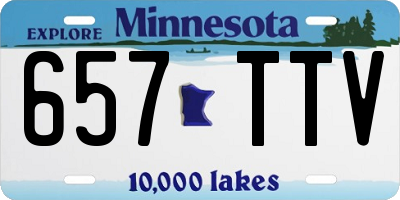 MN license plate 657TTV