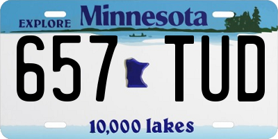 MN license plate 657TUD