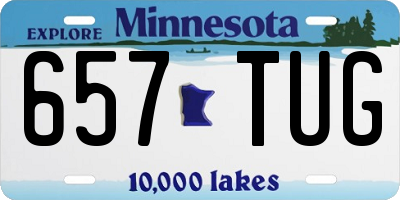MN license plate 657TUG