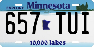 MN license plate 657TUI