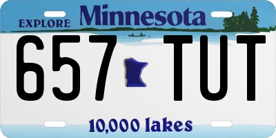 MN license plate 657TUT