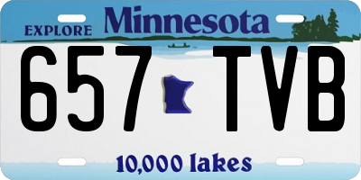 MN license plate 657TVB