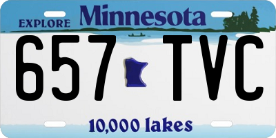 MN license plate 657TVC