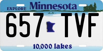 MN license plate 657TVF