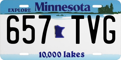 MN license plate 657TVG