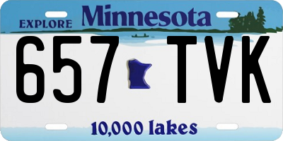 MN license plate 657TVK