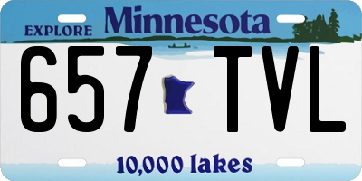 MN license plate 657TVL