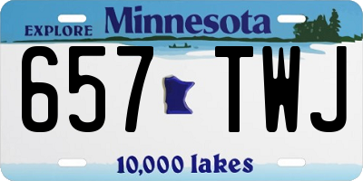 MN license plate 657TWJ
