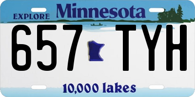 MN license plate 657TYH