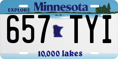 MN license plate 657TYI