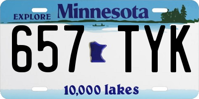 MN license plate 657TYK