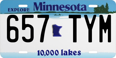 MN license plate 657TYM