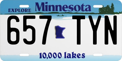 MN license plate 657TYN