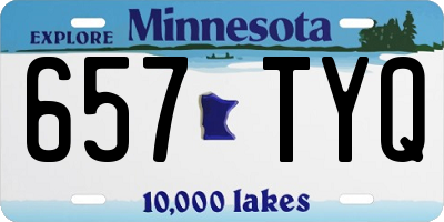 MN license plate 657TYQ