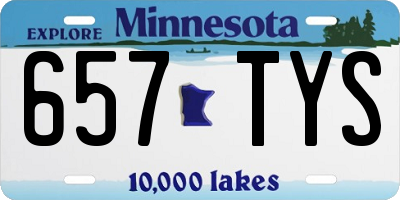 MN license plate 657TYS