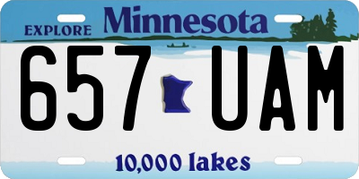 MN license plate 657UAM