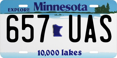 MN license plate 657UAS