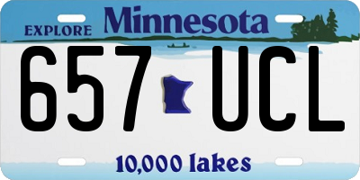 MN license plate 657UCL