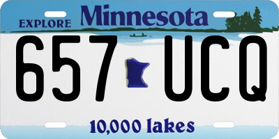 MN license plate 657UCQ
