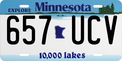 MN license plate 657UCV