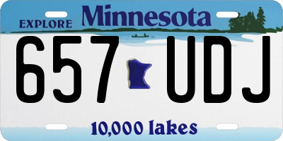 MN license plate 657UDJ